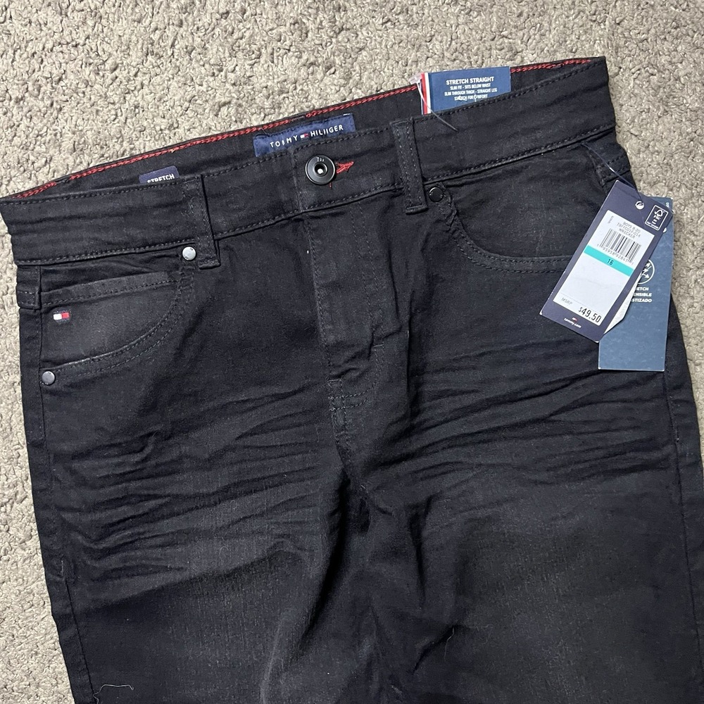 Tommy Hilfiger Women’s Black Skinny Jeans with Signature Flag
